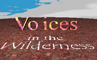 Logo for Voices in the Wilderness: Words Etched into a Plane